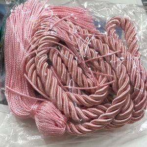 2 Pink Graduation Cords